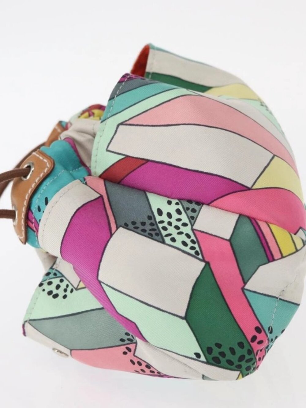 HERMES Foolby 20 Pouch Nylon Multicolor Auth bs32133 - Picture 4 of 14